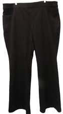 NWT Lane Bryant Womens Size 24 Black Ponte Trouser Pull-on Pants