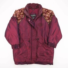 Vintage Atlantic Highlands Womens Purple 90s Nylon Casual Quilted Jacket M