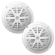 New Pyle PLMR51W Pair 5.25" 100 Watt White Marine Waterproof Speaker System