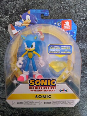 Sonic The Hedgehog Chaos Emerald 30th Anniversary Sonic Articulated 4'' #2