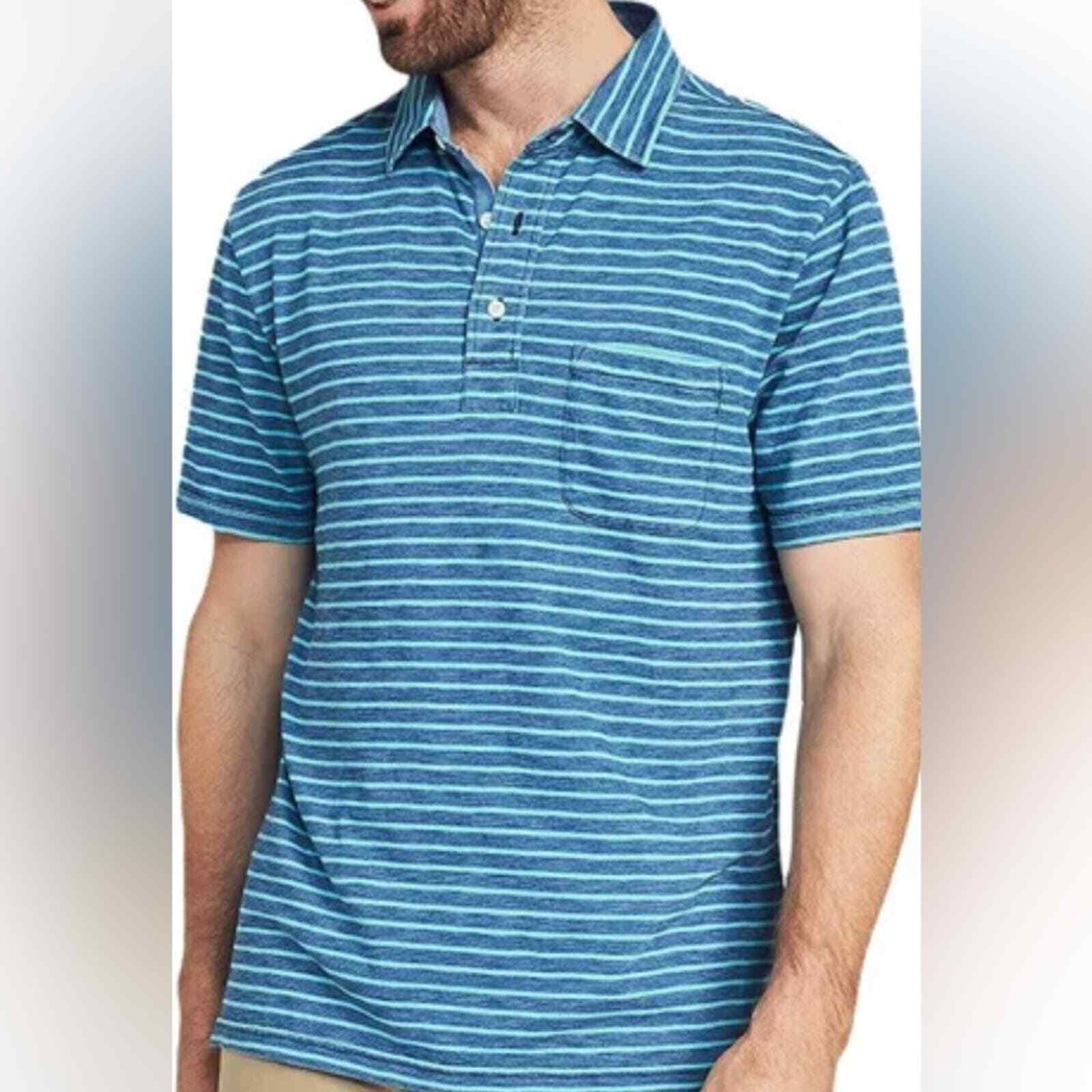 FAHERTY STRIPED POLO SMALL - image 1