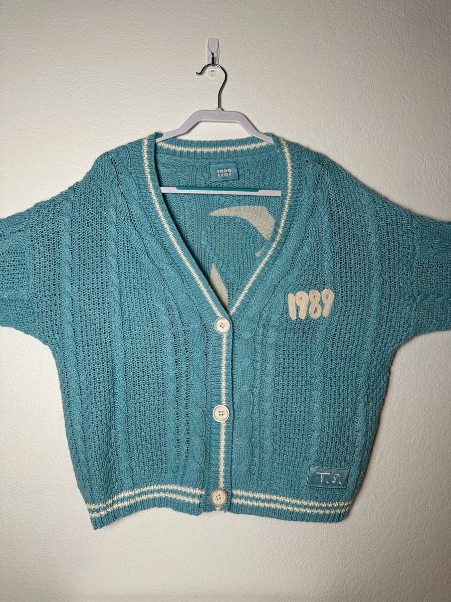 Taylor Swift Cardigan Size M/L - Blue (1989) 196177166004| eBay
