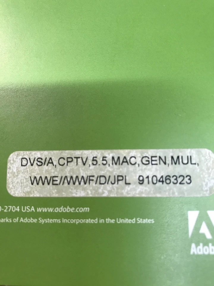 Adobe Captivate 5.5 : Mcintosh  OS  Serial Number - Image 3 of 4