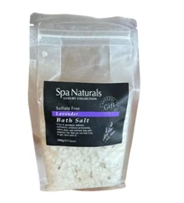 NEW Spa Naturals Luxury Collection Lavender Bath Salt Sulfate Free 17.5 OZ Large