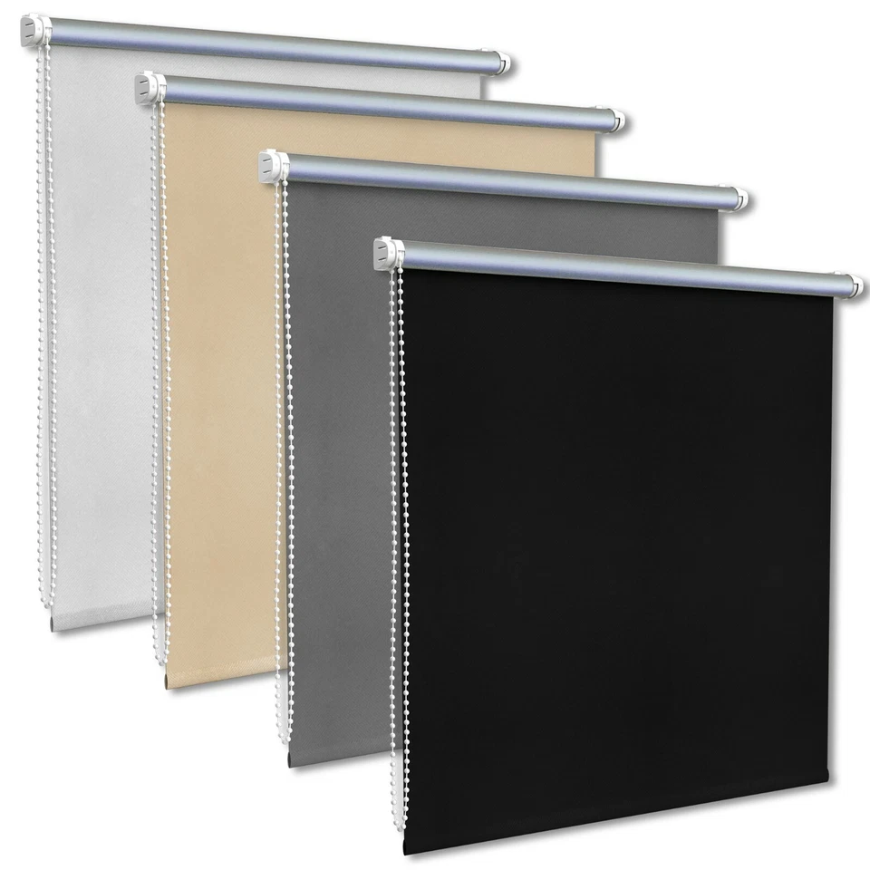 Thermo Rollo Klemm Verdunklungsrollo ohne Bohren Klemmrollo Fenster-rollo Fix - Bild 2 von 4