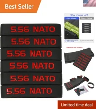 5.56 Magazine Marking Band 6 Pack Black-Red