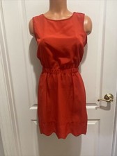 BY CORPUS Red Dress Sz S Small Sleeveless Round Neck Keyhole Back $100