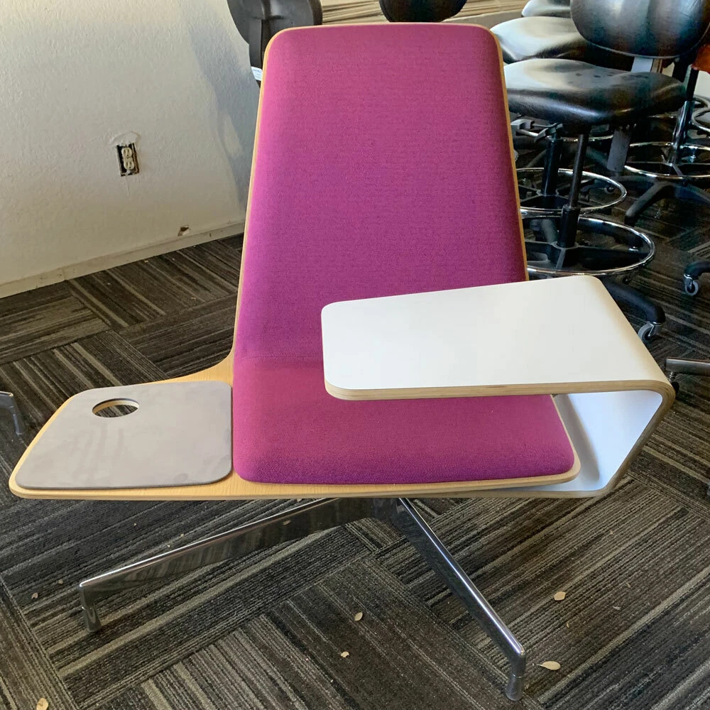 Haworth Harbor Work Lounge Chair w Sliding Tablet Arm Color