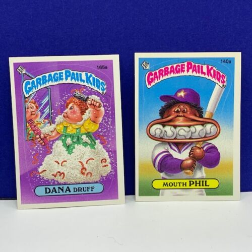 Garbage Pail Kids topps imperial trading cards 1986 vtg Mouth Phil Dana Druff - Picture 1 of 2