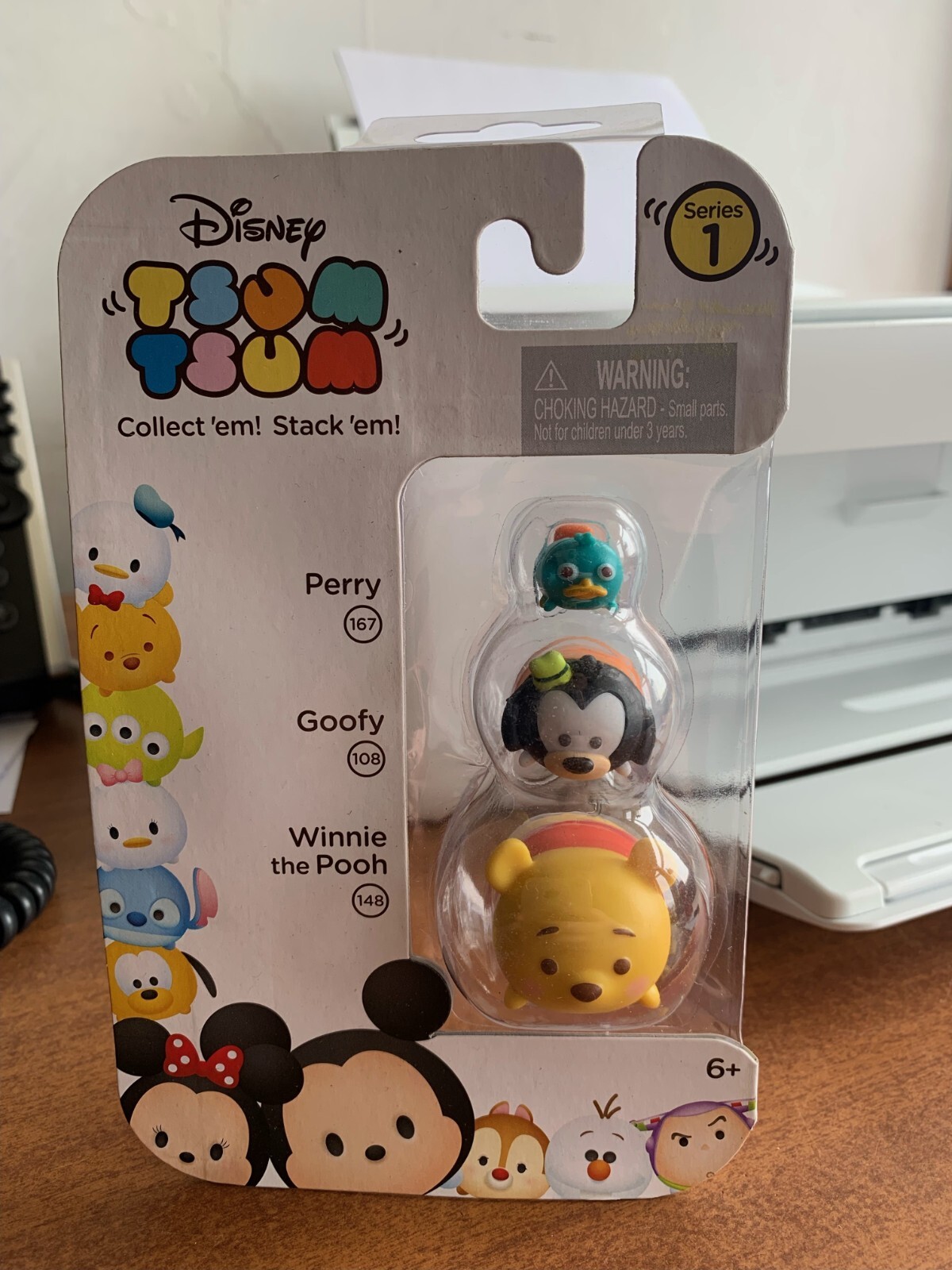 Disney Tsum Tsum 3 pack PERRY GOOFY WINNIE THE POOH