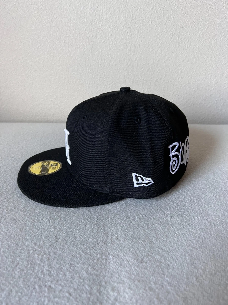 Stussy x Born x Raised - Size 7 3/8 - LA New Era Fitted 59FIFTY Hat - Black NEW