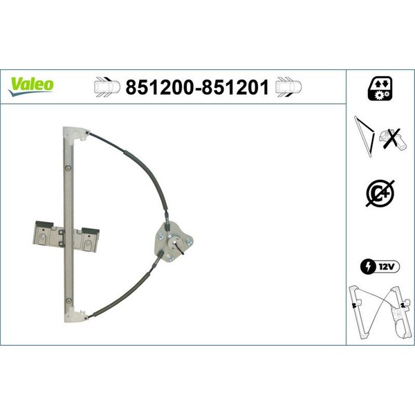 Valeo 851201 Fensterheber FüR Mazda 2 DY-image