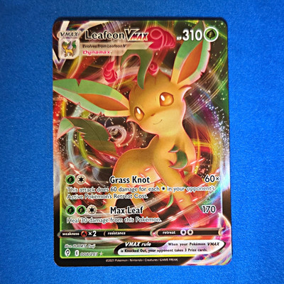 Pokemon TCG Leafeon VMAX 008/203 Evolving Skies Ultra Rare Holo English