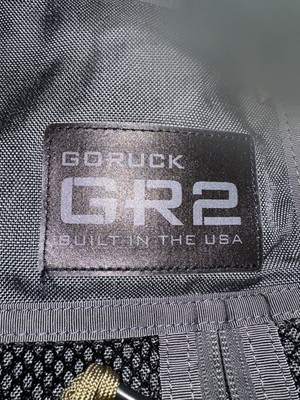 GORUCK GR2 34L GRAY - Built in USA with sternum strap and bladder hose retainer