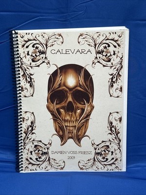 Calevara Damien Voss Fries Tattoo Flash Art Sketch Book Skull Skulls