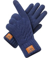 Warm Touchscreen Winter Gloves for Men Women - Wool Knit Thermal