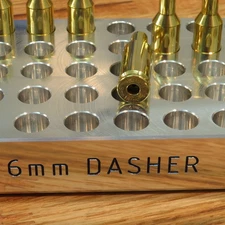 6mm Dasher - Precision Loading Block - 1" Billet Aluminum (25) (50) (100)