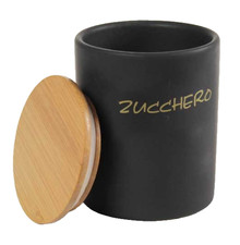 SET 3 Barattoli CERAMICA SALE ZUCCHERO CAFFè CUCINA Contenitore ERMETICO 13cm