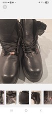 REDWING MEN HIGH TOP BLACK WORK BOOT.size 15.made In The Usa
