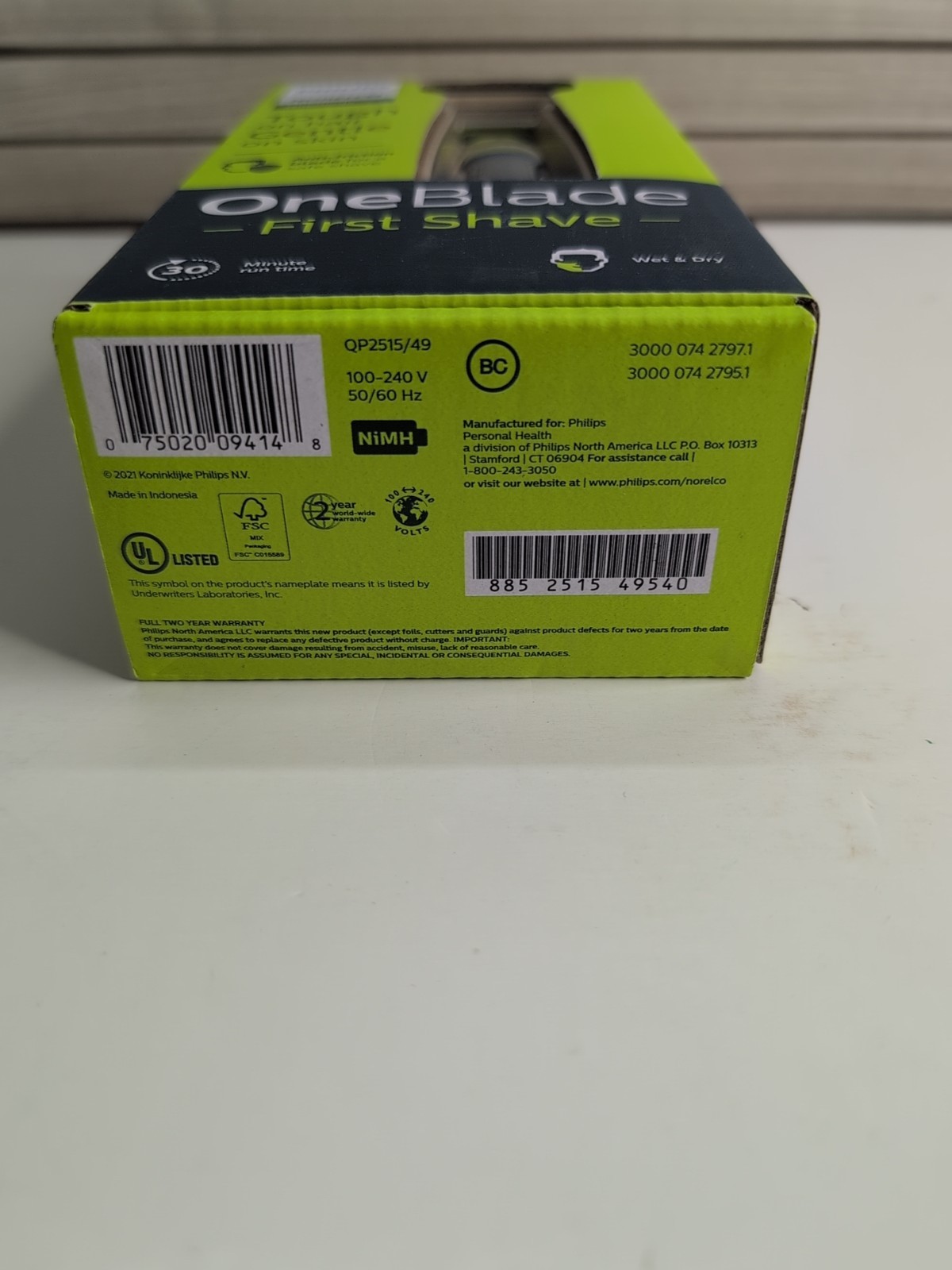Philips Norelco OneBlade First Shave Anti-Friction Electric Shaver 