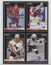 1992 Pinnacle Sample Sheet Brian Bradley Pierre Turgeon Kevin Stevens HOF 03uh