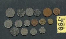 Set of 16 coins of Saudi Arabia, Kuwait and UAE