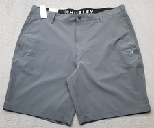 Hurley All Day Hybrid Shorts Mens 38 Gray 4 Way Stretch Water Repellent Outdoor