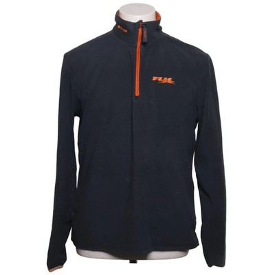 FLM, Fleecepullover, Größe: L, Grau/Orange, Polyester, Einfarbig, Fleece #I8P