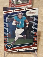 🏈2024 absolute TRAVIS ETIENNE JR. (red & blue) football card #47🏈 *Jaguars*