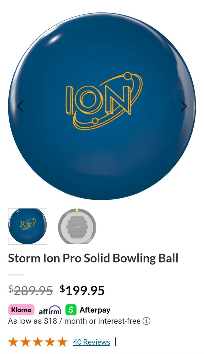 NEW* 15lb Storm Ion Pro Solid Bowling Ball | eBay