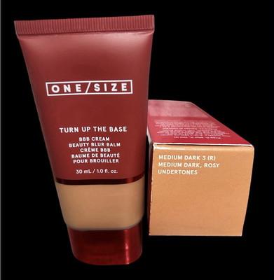 ONE/SIZE Turn Up The Base BBB Cream Beauty Blur Balm Medium Dark 3 (R) Rosy 1oz