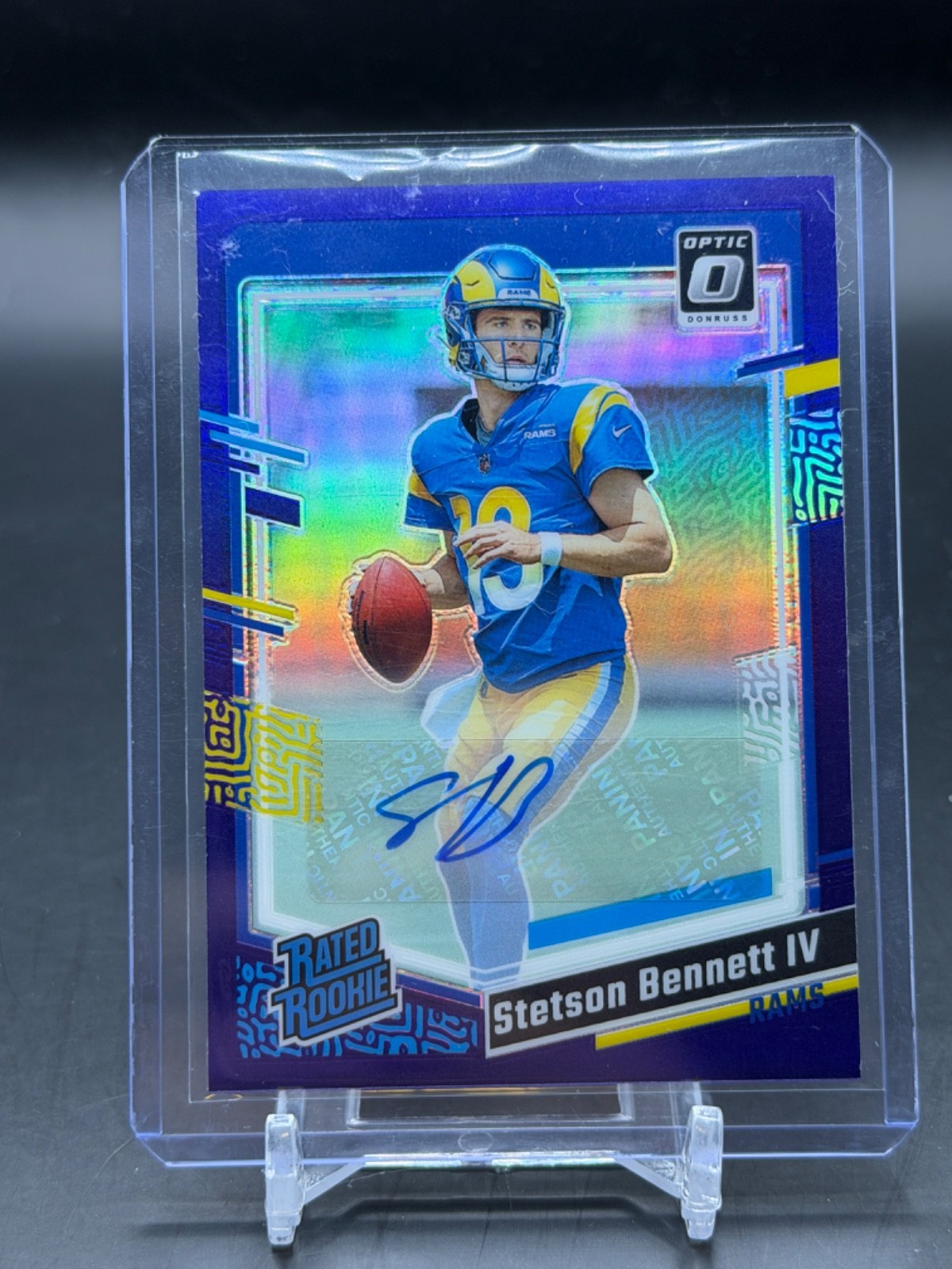 2023 Panini Donruss Optic Stetson Bennett IV /35 Purple Rated Rookie Auto #67 PC