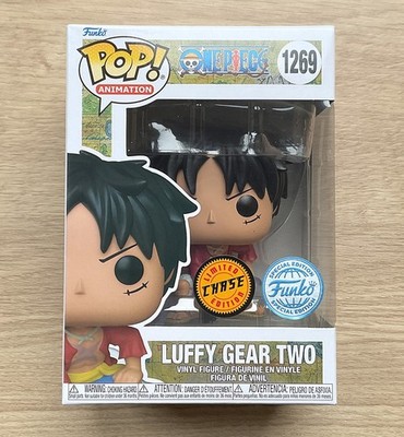 Funko Pop One Piece Luffy Gear Two CHASE #1269 + Free Protector