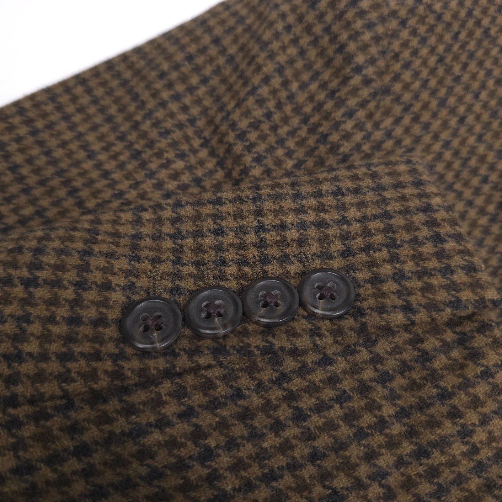 Polo Ralph Lauren Houndstooth Wool Sport Coat Mens 40S Short Modern Dark Green image 5