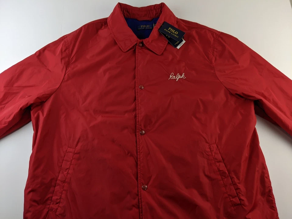 NEW Polo Ralph Lauren NY State Champs Coach Snap Jacket Men 2XB Big P Wing Z3 - Image 2 of 4