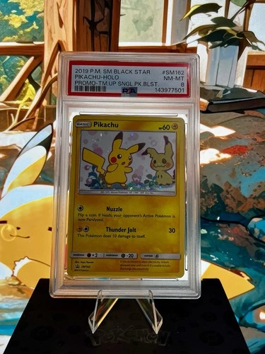 2019 POKEMON SM BLACK STAR PROMO TEAM UP SINGLE PACK BLISTERS PIKACHU-HOLO PSA 8