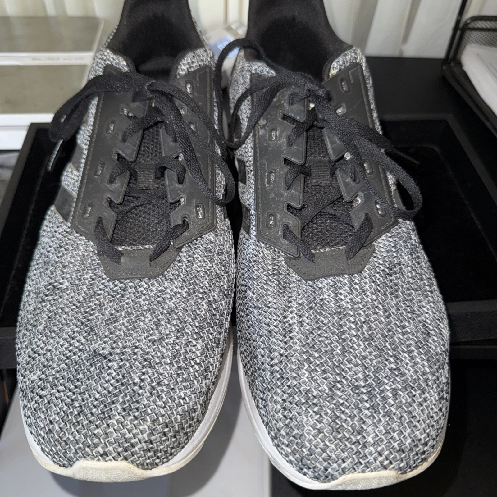 Scarpe da corsa Adidas uomo Duramo BB6917 grigie sneakers taglia 13. (3852)