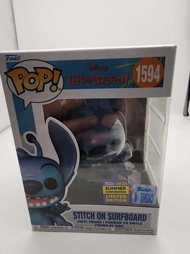 Funko Pop! Vinyl: Disney - Stitch on Surfboard - Box Lunch San Diego Comic...