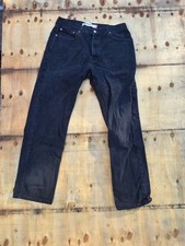 Vintage Levis 505 Jeans Mens 38x34 Black Regular Fit Straight Leg Denim Y2K 2004