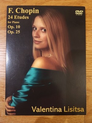 Valentina Lisitsa- Chopin 24 Etudes Op 10 Op 25 Piano Performance DVD- Very Good