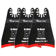 3 Pcs Bi-metal Oscillating Multi Tool Blades Saw Blade Wood Metal Cutter
