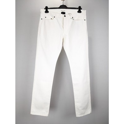 Saint Laurent Paris Jeans in White BNWT 34 | eBay
