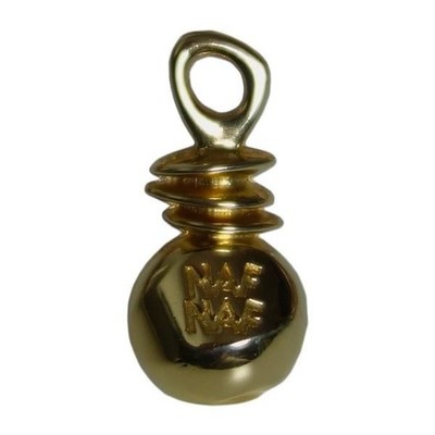 NAF NAF Parfum Flakon Pin Anstecker Vintage Gold Frankreich Retro Sammlerstück