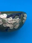 VINTAGE ROSEVILLE POTTERY / DOGWOOD BOWL / 1920'S/ SMOOTH FINISH/ DARK GREEN