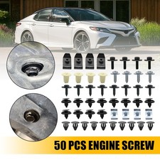 50pc Under Engine Cover Clips Underbody Mudguard Screws Shield For Toyota Lexus 50pc Under Engine Cover Clips Underbody Mudguard Screws Shield For Toyota Lexus