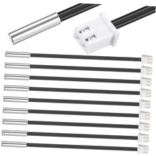 10 Pcs NTC Thermistor Temperature Sensor Probe 39.4Inch XH2.54-2P Plug 3950 B 