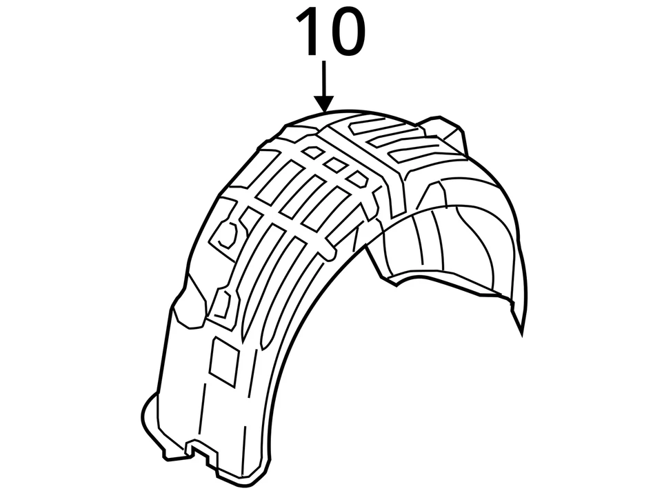 Guardabarros trasero izquierdo Audi A4 S4 B8 2009-2016 protector contra salpicaduras 8K0810171B OEM Foto 4 de 4