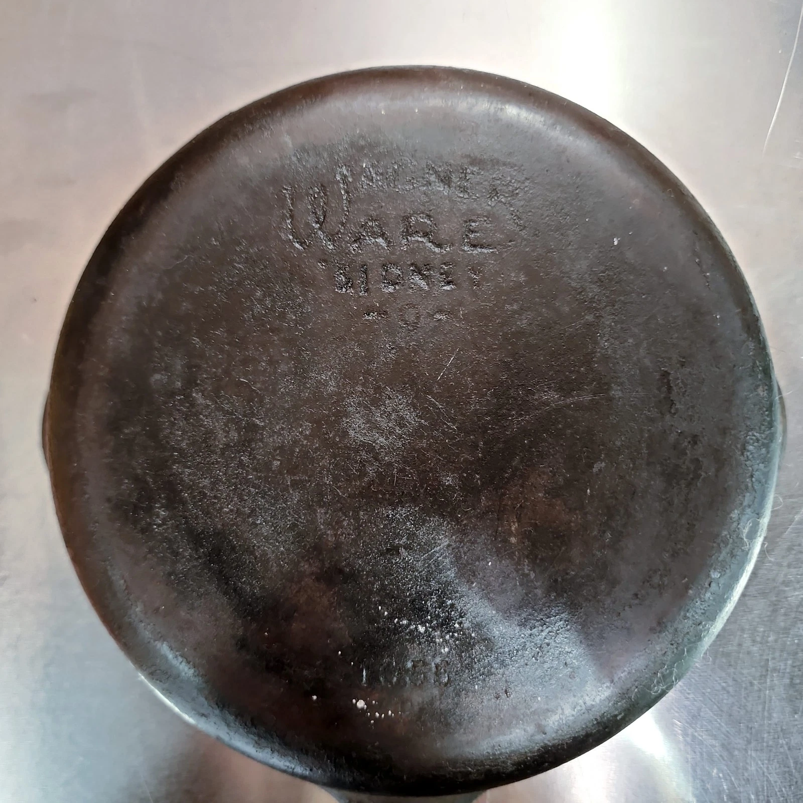Wagner Ware No.5 Cast Iron Skillet 1055B Sidney O Vtg USA Sits Flat