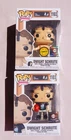 2 Funko Pops! The Office Dwight Schrute #1103 LE Chase and Common Set Chalice Ex