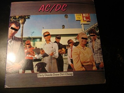 ACDC AC/DC DIRTY DEEDS DONE CHEAP LP RECORD
